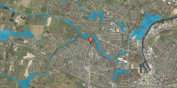 Oversvømmelsesrisiko fra vandløb på Hjejlebakken 67, 5210 Odense NV