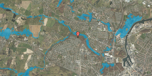 Oversvømmelsesrisiko fra vandløb på Hjejlebakken 162, 5210 Odense NV