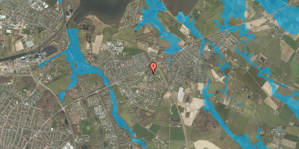 Oversvømmelsesrisiko fra vandløb på Hvenekildeløkken 16B, 1. , 5240 Odense NØ