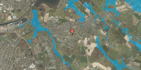 Oversvømmelsesrisiko fra vandløb på Hvenekildeløkken 37, 5240 Odense NØ