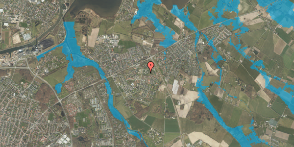 Oversvømmelsesrisiko fra vandløb på Hvenekildeløkken 55, 5240 Odense NØ