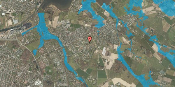 Oversvømmelsesrisiko fra vandløb på Hvenekildeløkken 57B, st. , 5240 Odense NØ