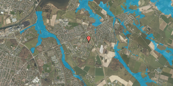 Oversvømmelsesrisiko fra vandløb på Hvenekildeløkken 247, 5240 Odense NØ