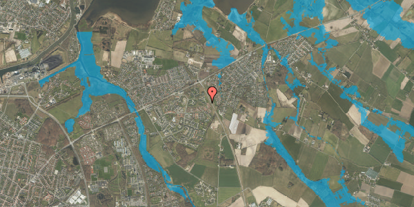 Oversvømmelsesrisiko fra vandløb på Hvenekildeløkken 304, 5240 Odense NØ