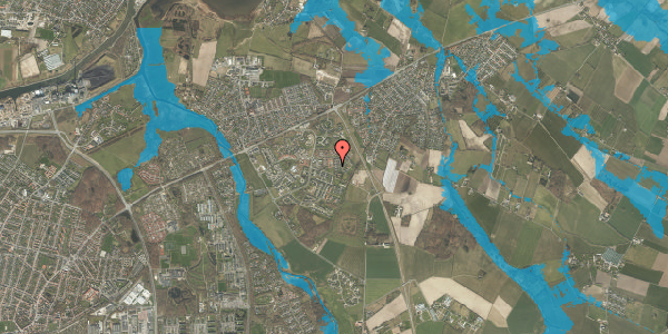 Oversvømmelsesrisiko fra vandløb på Hvenekildehaven 45, 5240 Odense NØ