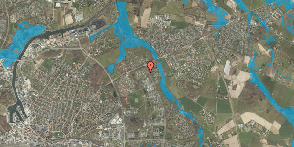 Oversvømmelsesrisiko fra vandløb på Hybenhaven 14, 5240 Odense NØ