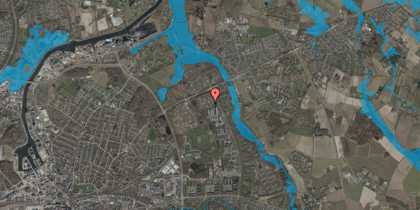Oversvømmelsesrisiko fra vandløb på Hybenhaven 62, 5240 Odense NØ