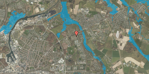 Oversvømmelsesrisiko fra vandløb på Hybenhaven 77, 5240 Odense NØ