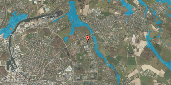 Oversvømmelsesrisiko fra vandløb på Hybenhaven 80, 5240 Odense NØ