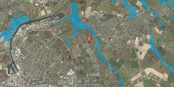 Oversvømmelsesrisiko fra vandløb på Hybenhaven 85, 5240 Odense NØ