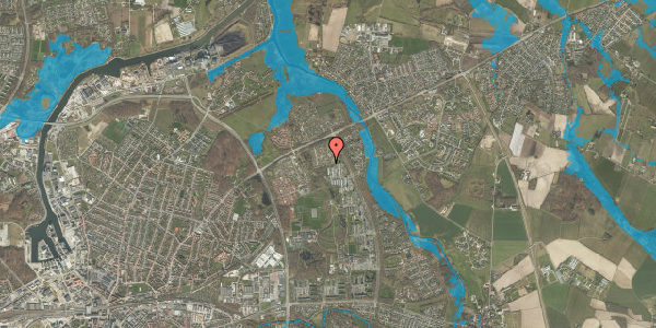 Oversvømmelsesrisiko fra vandløb på Hybenhaven 122, 5240 Odense NØ