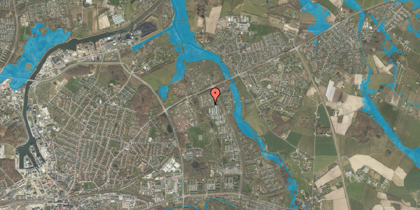Oversvømmelsesrisiko fra vandløb på Hybenhaven 132, 5240 Odense NØ