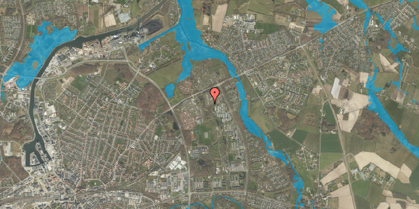Oversvømmelsesrisiko fra vandløb på Hybenhaven 214, 5240 Odense NØ