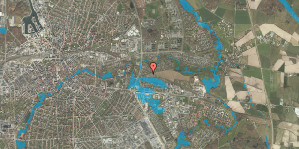 Oversvømmelsesrisiko fra vandløb på Jervelundhaven 8, 1. th, 5220 Odense SØ