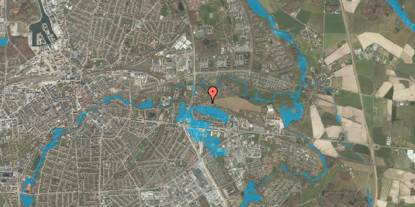 Oversvømmelsesrisiko fra vandløb på Jervelundhaven 24, 5220 Odense SØ