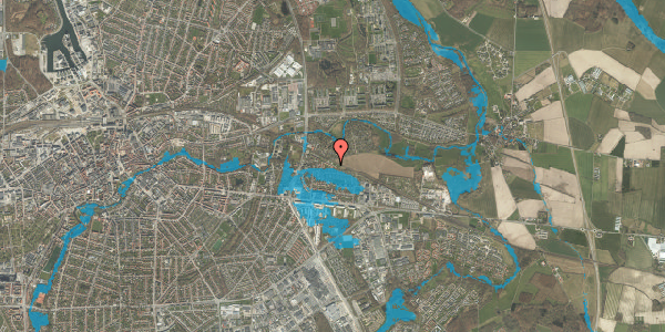 Oversvømmelsesrisiko fra vandløb på Jervelundhaven 48, 5220 Odense SØ