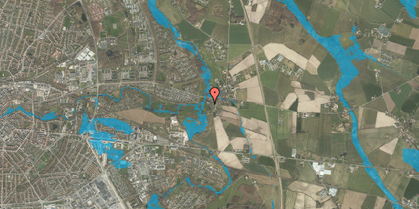 Oversvømmelsesrisiko fra vandløb på Karetmagerstræde 10, 5240 Odense NØ
