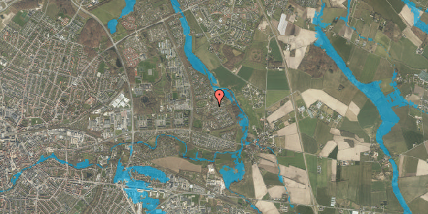 Oversvømmelsesrisiko fra vandløb på Kildegårdsvej 105, 5240 Odense NØ
