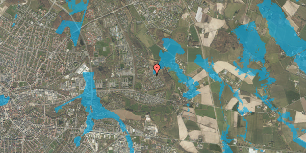 Oversvømmelsesrisiko fra vandløb på Kildegårdsvej 121, 5240 Odense NØ