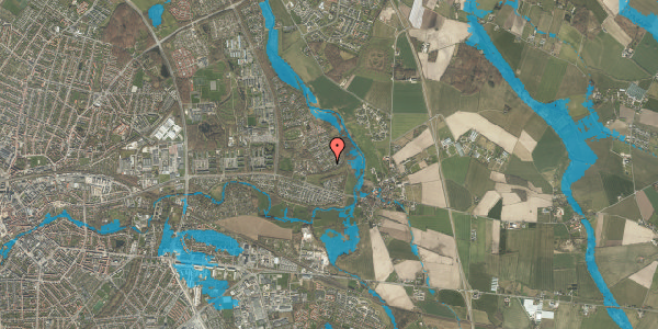 Oversvømmelsesrisiko fra vandløb på Kildegårdsvej 181, 5240 Odense NØ