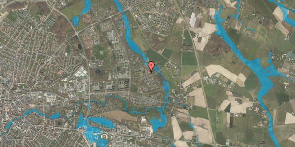 Oversvømmelsesrisiko fra vandløb på Kildegårdsvej 206, 5240 Odense NØ