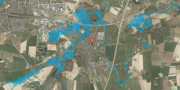 Oversvømmelsesrisiko fra vandløb på Kærnehøjvej 50, 5260 Odense S