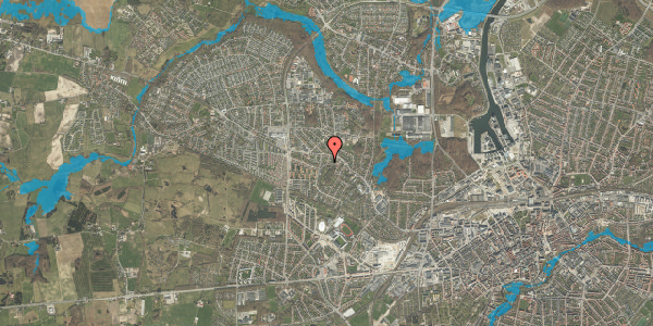 Oversvømmelsesrisiko fra vandløb på Lykkevænget 7, 5210 Odense NV