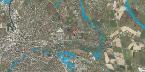 Oversvømmelsesrisiko fra vandløb på Lærkeparken 76, st. th, 5240 Odense NØ
