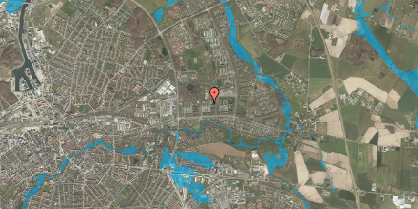 Oversvømmelsesrisiko fra vandløb på Lærkeparken 100, st. tv, 5240 Odense NØ