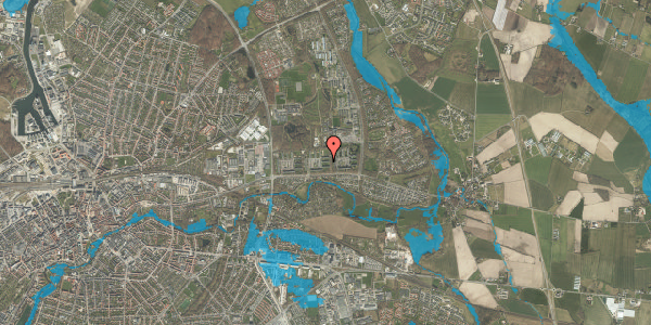 Oversvømmelsesrisiko fra vandløb på Lærkeparken 126, st. th, 5240 Odense NØ