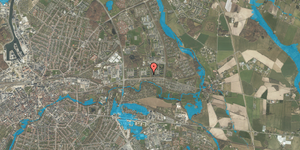 Oversvømmelsesrisiko fra vandløb på Lærkeparken 136I, st. , 5240 Odense NØ