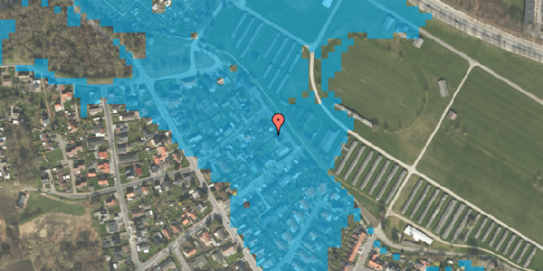 Oversvømmelsesrisiko fra vandløb på Løkkevej 1, 5250 Odense SV