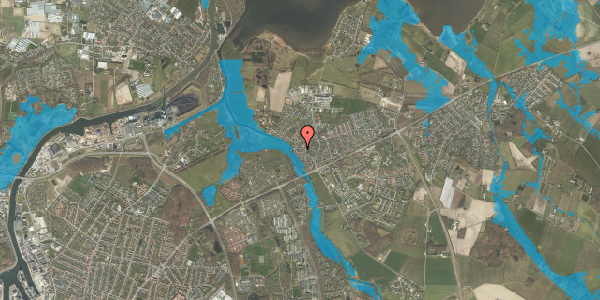Oversvømmelsesrisiko fra vandløb på Mindelundsvej 70, 5240 Odense NØ