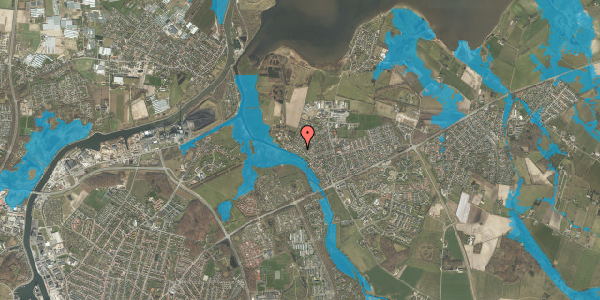 Oversvømmelsesrisiko fra vandløb på Mindelundsvej 94, 5240 Odense NØ