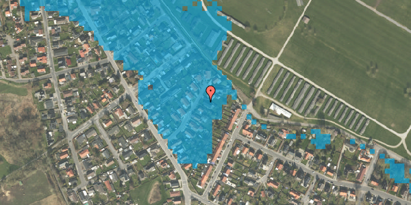 Oversvømmelsesrisiko fra vandløb på Niels Juels Allé 45, 5250 Odense SV