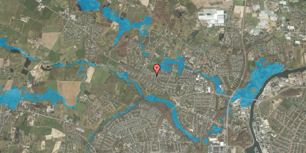 Oversvømmelsesrisiko fra vandløb på Næsbygårdsvej 32, 5270 Odense N