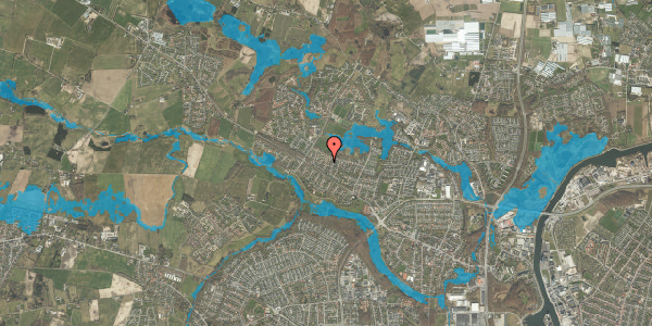 Oversvømmelsesrisiko fra vandløb på Næsbygårdsvej 42, 5270 Odense N