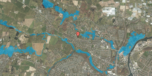 Oversvømmelsesrisiko fra vandløb på Næsbygårdsvej 130, 5270 Odense N