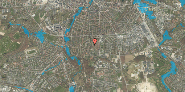 Oversvømmelsesrisiko fra vandløb på Oehlenschlægersvej 44, 5230 Odense M