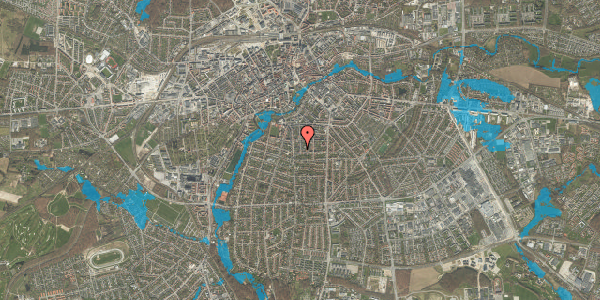 Oversvømmelsesrisiko fra vandløb på Oluf Bagers Gade 45, 2. th, 5000 Odense C