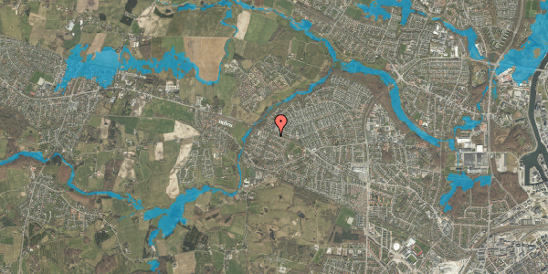 Oversvømmelsesrisiko fra vandløb på Orionvænget 20, 5210 Odense NV
