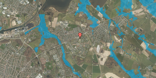 Oversvømmelsesrisiko fra vandløb på Pilegården 37, 5240 Odense NØ