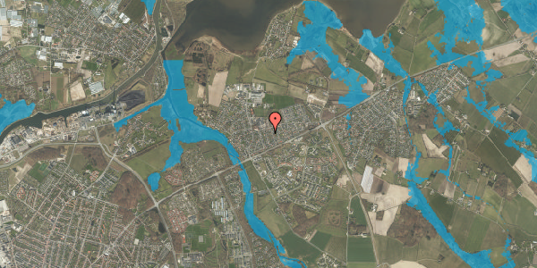 Oversvømmelsesrisiko fra vandløb på Pilegårdvænget 13, 5240 Odense NØ