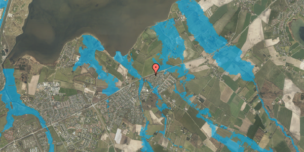 Oversvømmelsesrisiko fra vandløb på Piletoften 28B, 5320 Agedrup