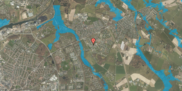 Oversvømmelsesrisiko fra vandløb på Poppelhaven 30A, 5240 Odense NØ