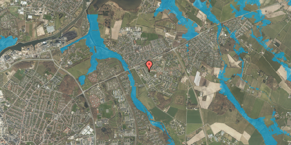 Oversvømmelsesrisiko fra vandløb på Poppelhaven 70, 5240 Odense NØ
