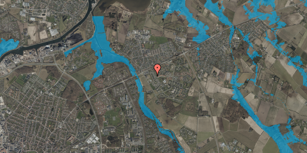 Oversvømmelsesrisiko fra vandløb på Poppelhaven 78A, 1. , 5240 Odense NØ