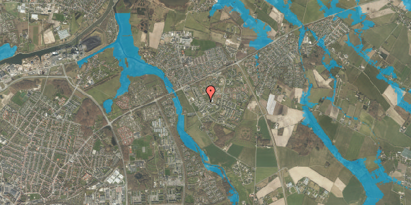 Oversvømmelsesrisiko fra vandløb på Poppelhaven 101, 5240 Odense NØ