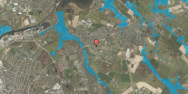 Oversvømmelsesrisiko fra vandløb på Poppelhaven 195, 5240 Odense NØ
