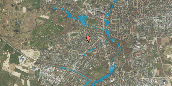 Oversvømmelsesrisiko fra vandløb på Rosenvænget 82, 5250 Odense SV